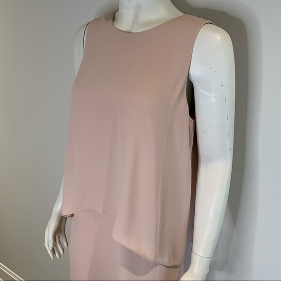 BCBG Double Layer Cream Briyana Dress CS0026 - Picture 4 of 8